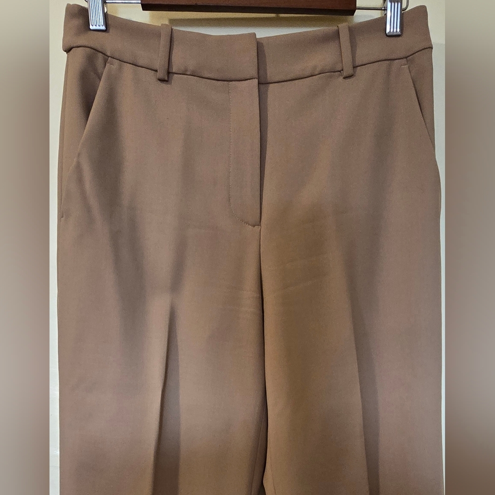 Club Monaco Size 6 Cropped Tailored Tan Trouser Pants